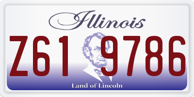 IL license plate Z619786
