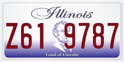 IL license plate Z619787