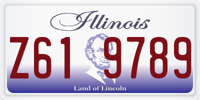 IL license plate Z619789