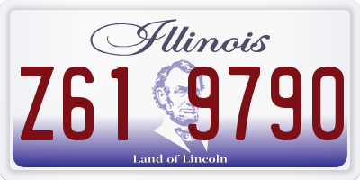 IL license plate Z619790