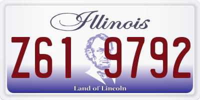IL license plate Z619792