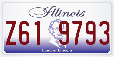 IL license plate Z619793
