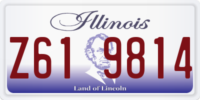 IL license plate Z619814