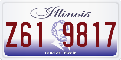 IL license plate Z619817