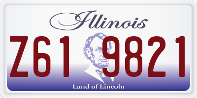 IL license plate Z619821