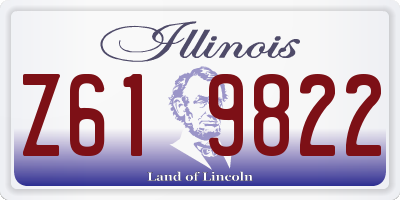 IL license plate Z619822