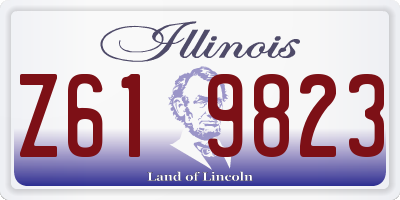 IL license plate Z619823