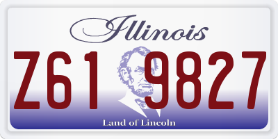 IL license plate Z619827