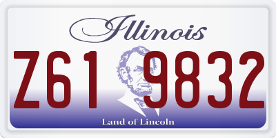 IL license plate Z619832