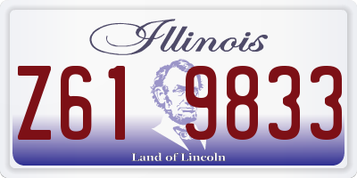 IL license plate Z619833