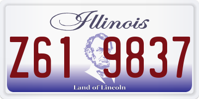 IL license plate Z619837