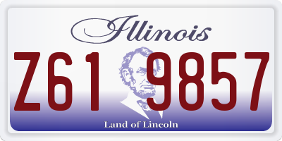 IL license plate Z619857