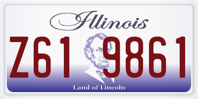 IL license plate Z619861