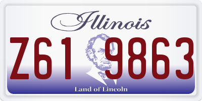 IL license plate Z619863