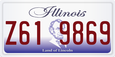 IL license plate Z619869