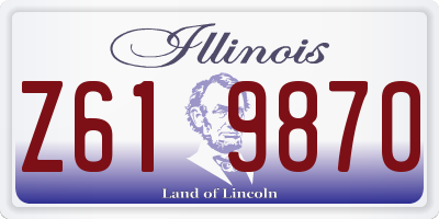 IL license plate Z619870