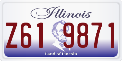 IL license plate Z619871
