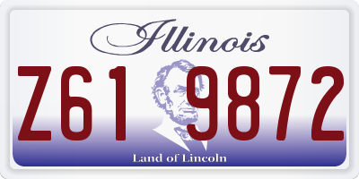 IL license plate Z619872