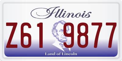 IL license plate Z619877