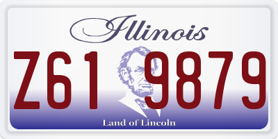IL license plate Z619879