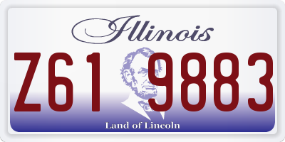 IL license plate Z619883