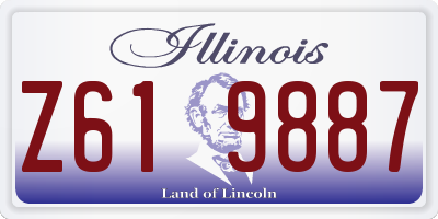 IL license plate Z619887