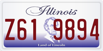 IL license plate Z619894