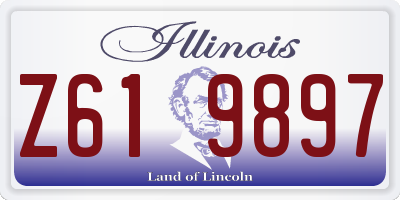IL license plate Z619897