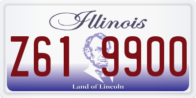 IL license plate Z619900