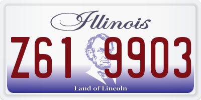 IL license plate Z619903