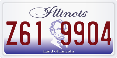 IL license plate Z619904