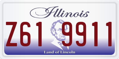 IL license plate Z619911