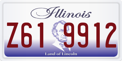 IL license plate Z619912