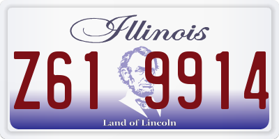 IL license plate Z619914