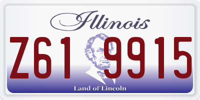 IL license plate Z619915