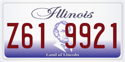 IL license plate Z619921