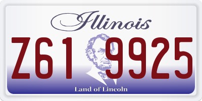 IL license plate Z619925