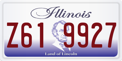 IL license plate Z619927