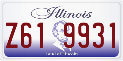 IL license plate Z619931