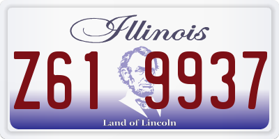 IL license plate Z619937