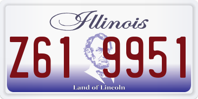 IL license plate Z619951