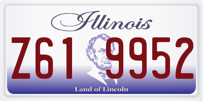 IL license plate Z619952