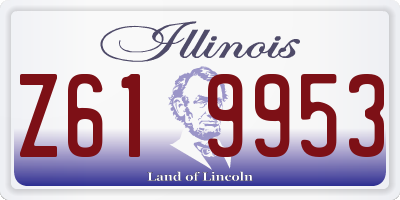 IL license plate Z619953