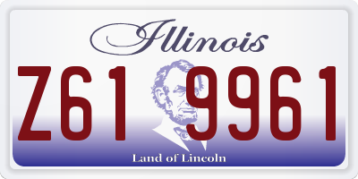 IL license plate Z619961