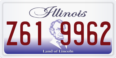 IL license plate Z619962