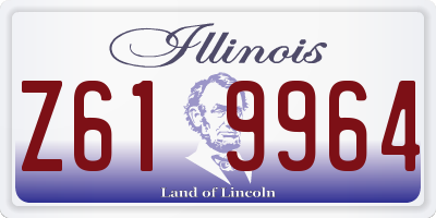 IL license plate Z619964