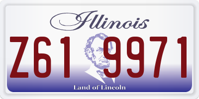 IL license plate Z619971