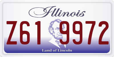 IL license plate Z619972