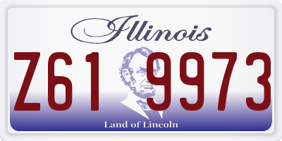 IL license plate Z619973
