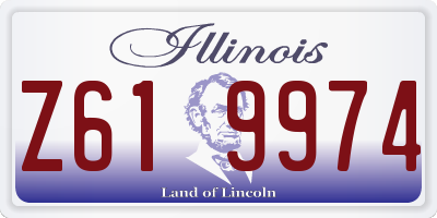 IL license plate Z619974